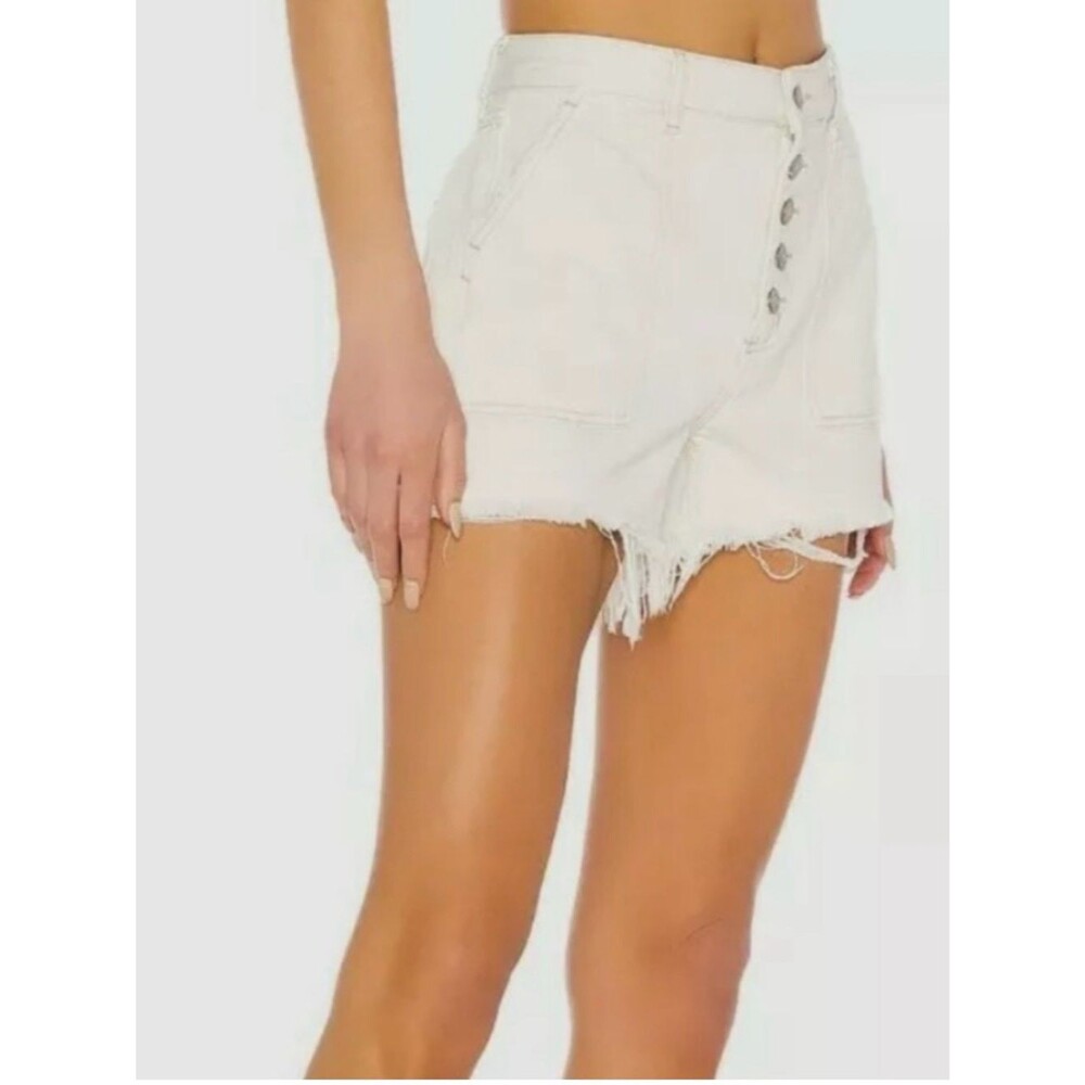 We The Free. Free People People Jesse Carpenter Denim Shorts Button size 25